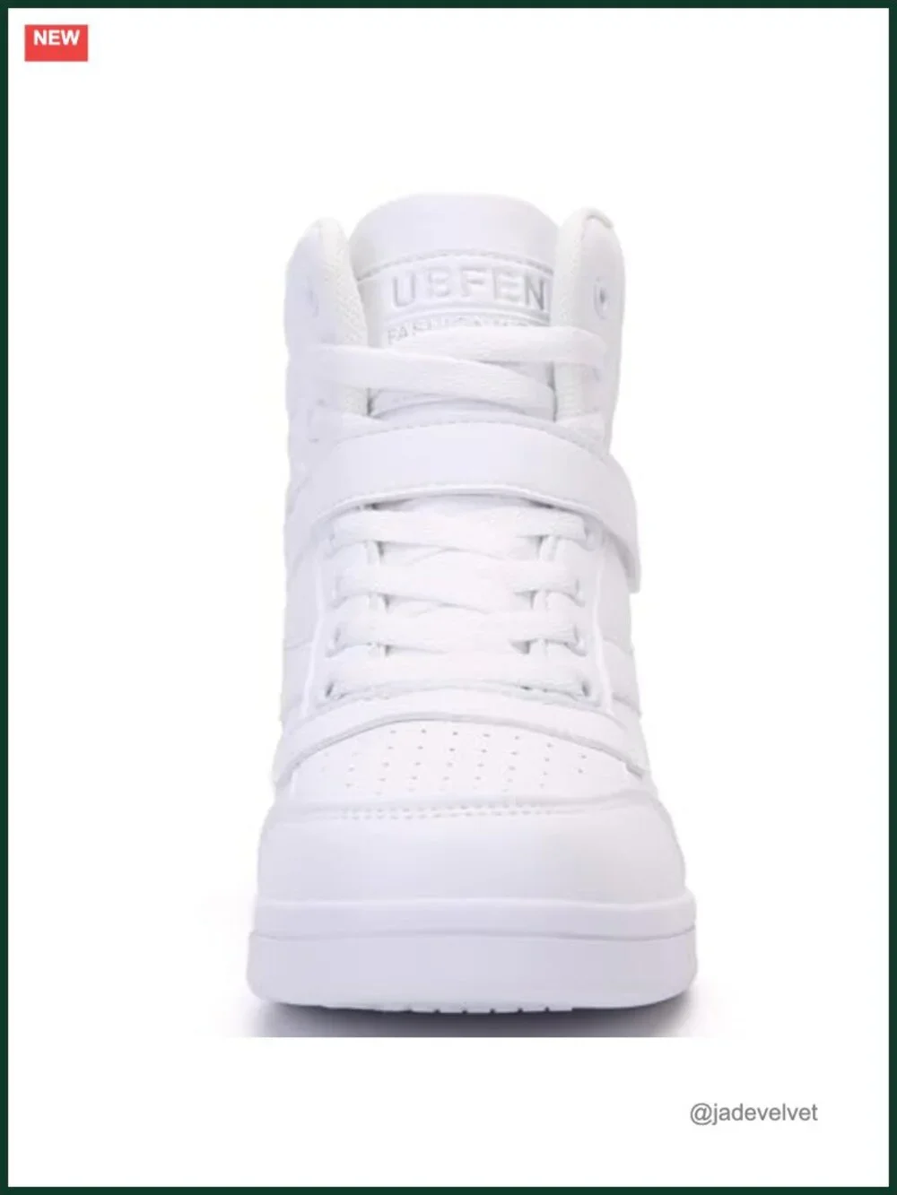 Women's High Top Sneakers with Hidden Wedge Heel Ankle Support